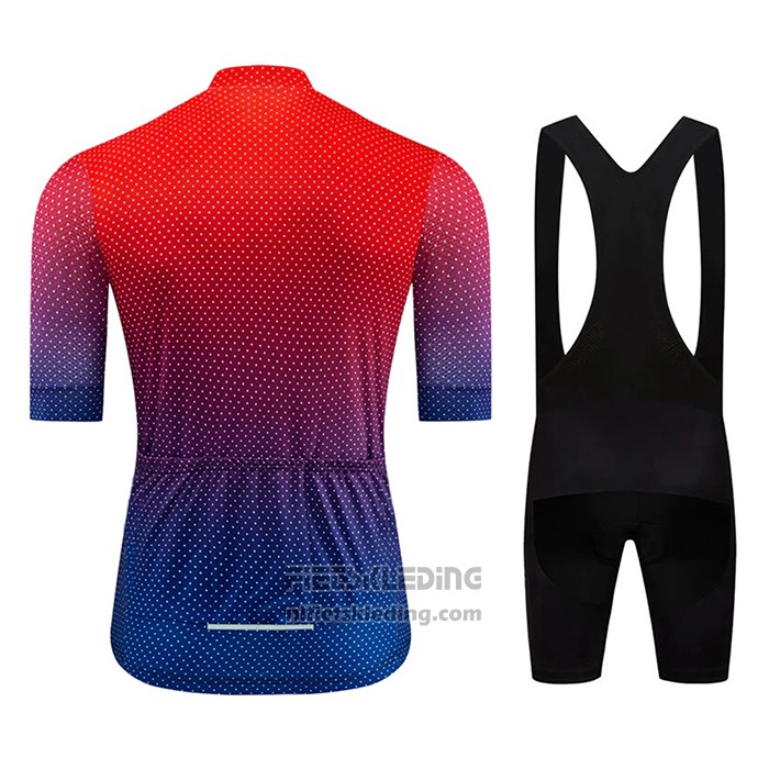 2020 Fietskleding Le Col Rood Blauw Korte Mouwen en Koersbroek